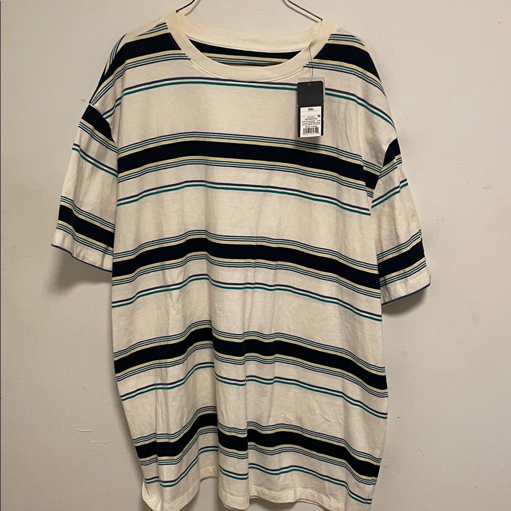 Multi color Striped Short Sleeve T-Shirt. Brand New with tags